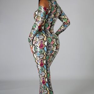 Multi print dress